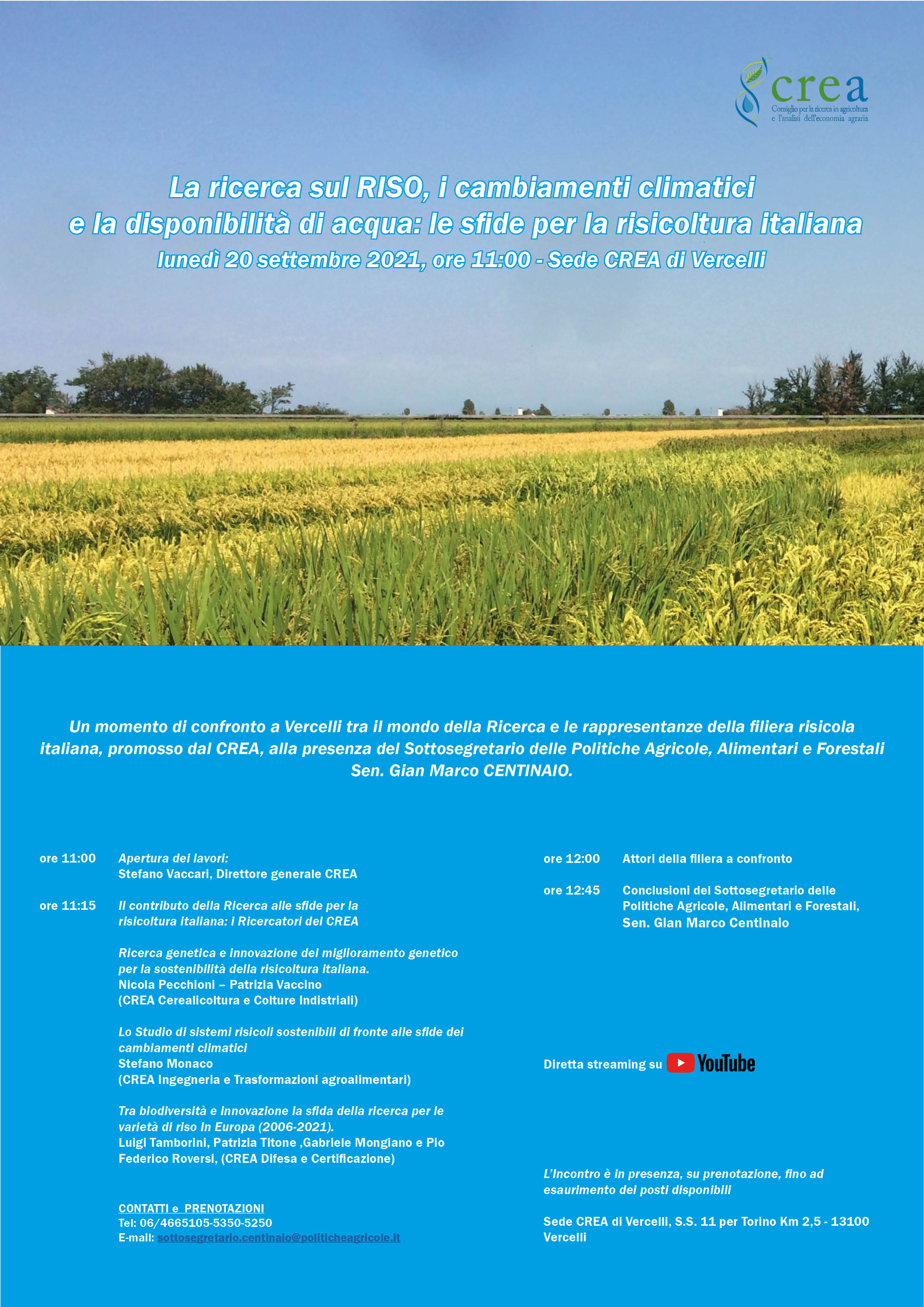 RISICOLTURA ITALIANA: A CHE PUNTO E&rsquo; LA RICERCA?