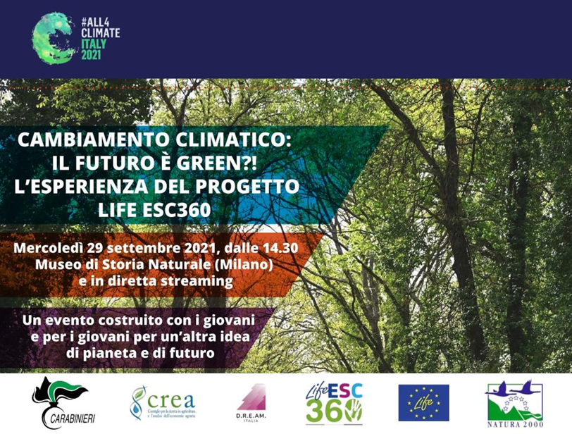 All4Climate / Cambiamento climatico: il futuro è green?! L’esperienza del progetto LIFE ESC360 per nuove opportunità di crescita