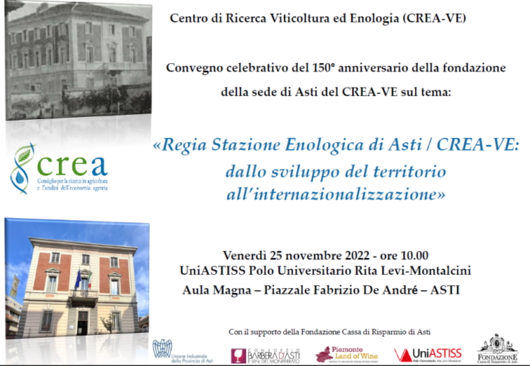 Vino: la ricerca del CREA compie 150 anni