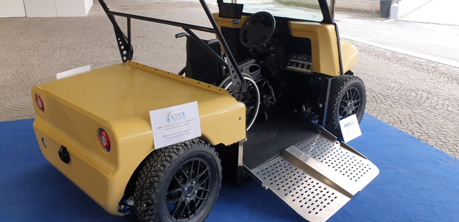 Giornata internazionale delle persone con disabilità: con la macchina a trazione elettrica di CREA e Inail l’agricoltura è accessibile