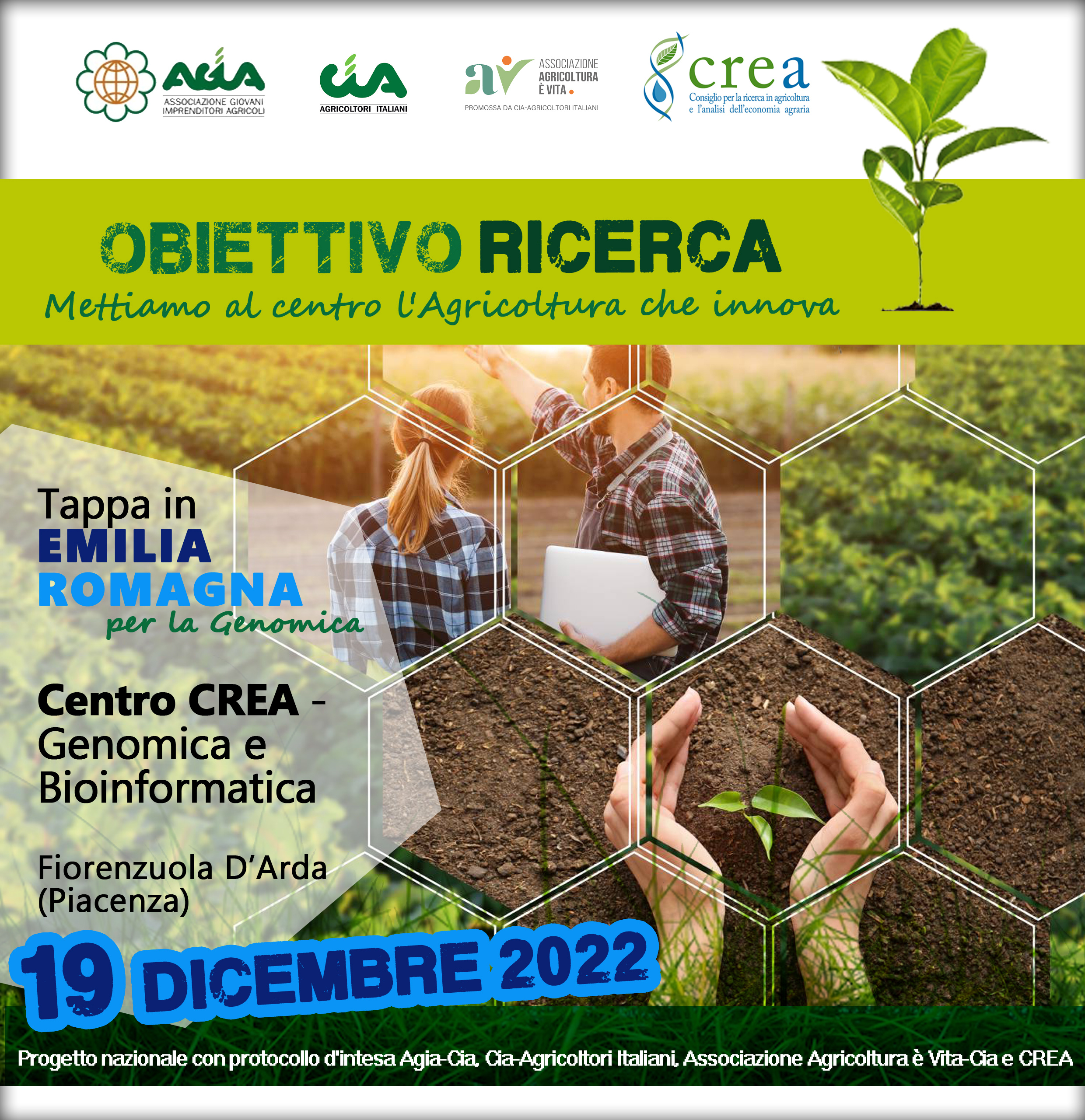 OBIETTIVO RICERCA: METTIAMO AL CENTRO L&rsquo;AGRICOLTURA CHE INNOVA, AL CREA DI FIORENZUOLA IL TERZO APPUNTAMENTO