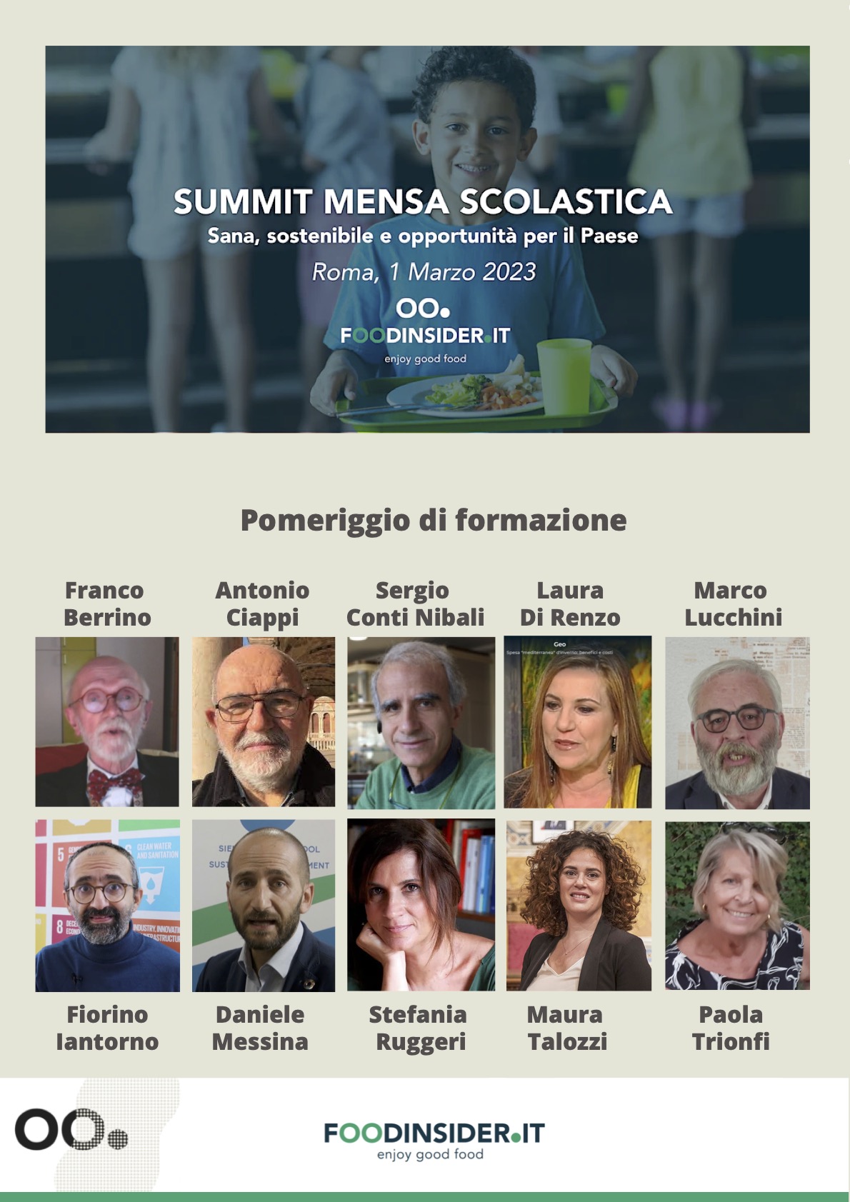 Summit mensa scolastica . Sana, sostenibile e opportunità per il paese
