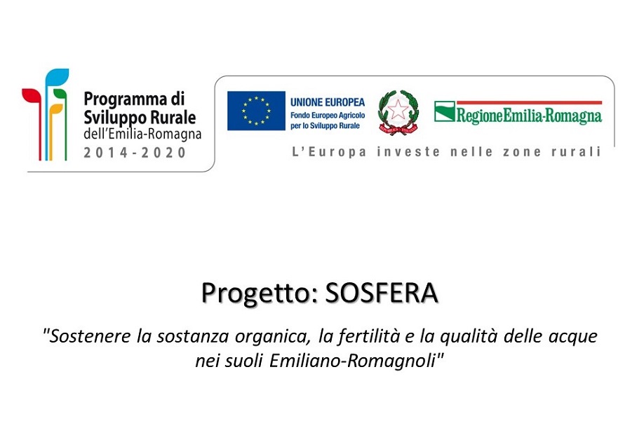 PROGETTO PSR SOSFERA - REGIONE EMILIA ROMAGNA