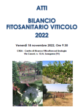 Disponibili online gli atti del "Bilancio fitosanitario viticolo 2022"