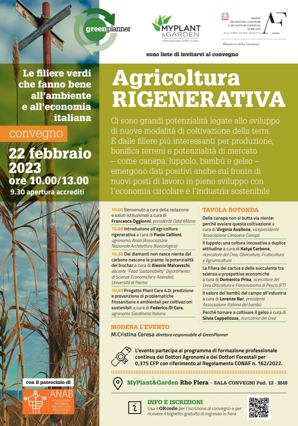 My Plant & Garden: il CREA all'evento sull'agricoltura rigenerativa